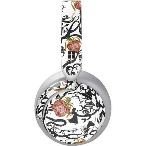 Disney Snow White Roses and Character Silhouette Surface Headphones Skin